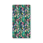 Watercolor Blooming Cactus Print Baby Crib Sheet