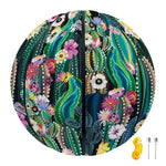 Watercolor Blooming Cactus Print Basketball
