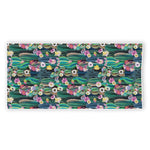 Watercolor Blooming Cactus Print Beach Towel
