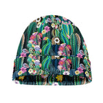 Watercolor Blooming Cactus Print Beanie