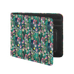 Watercolor Blooming Cactus Print Bifold Wallet