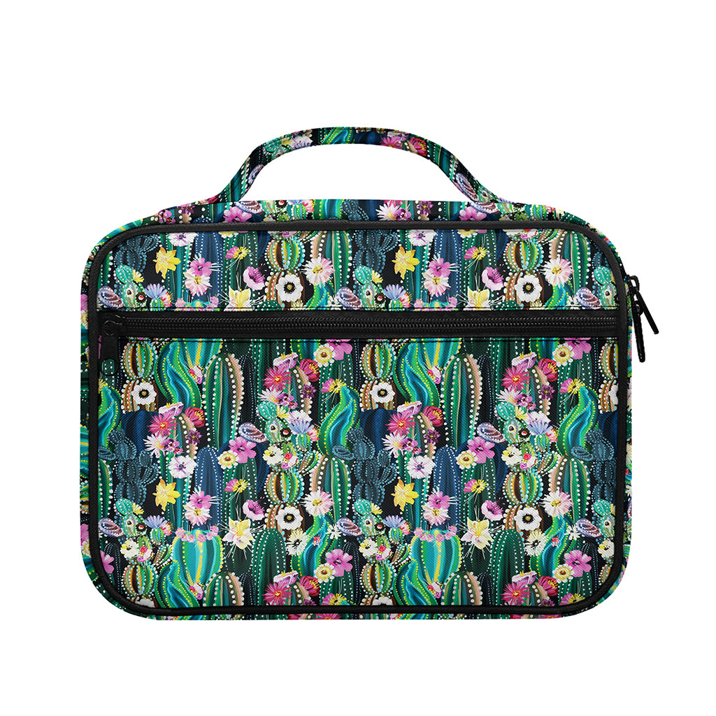 Watercolor Blooming Cactus Print Briefcase Bible Bag