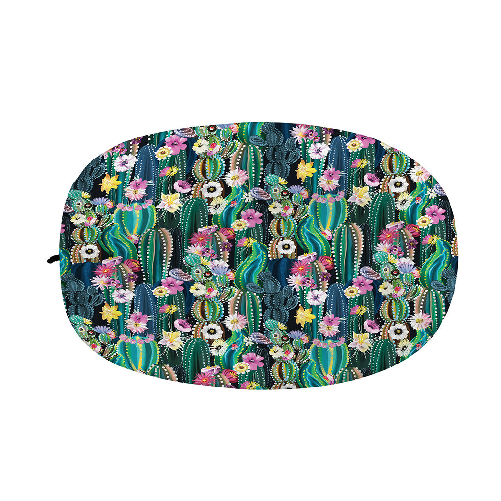 Watercolor Blooming Cactus Print Car Side Mirror Covers