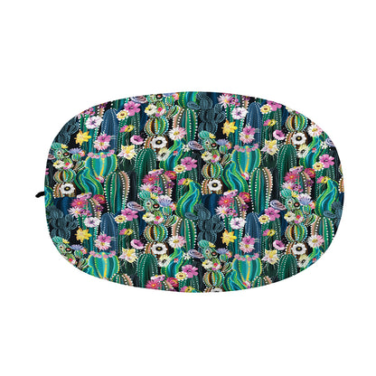 Watercolor Blooming Cactus Print Car Side Mirror Covers