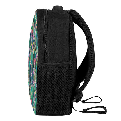 Watercolor Blooming Cactus Print Casual Backpack