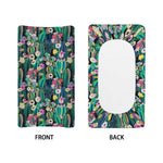 Watercolor Blooming Cactus Print Changing Pad Cover