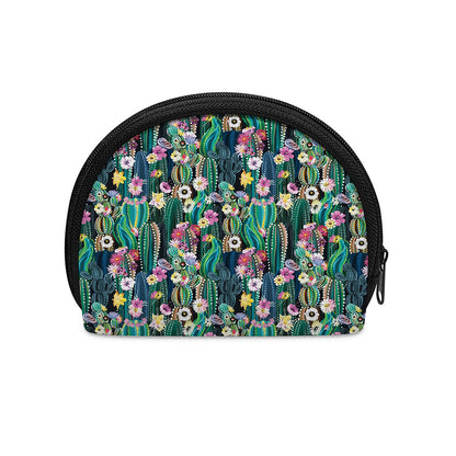 Watercolor Blooming Cactus Print Coin Purse