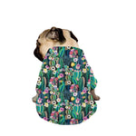 Watercolor Blooming Cactus Print Dog Zip Up Jacket