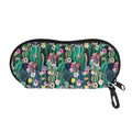 Watercolor Blooming Cactus Print Glasses Case