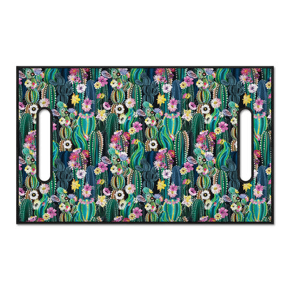 Watercolor Blooming Cactus Print Golf Cart Seat Cover