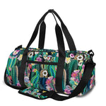 Watercolor Blooming Cactus Print Gym Bag