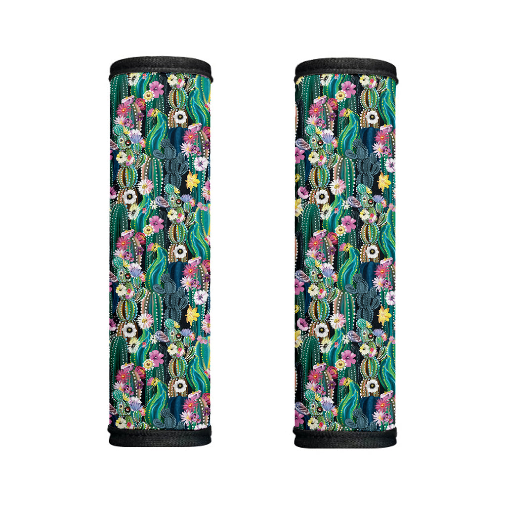 Watercolor Blooming Cactus Print Handle Covers