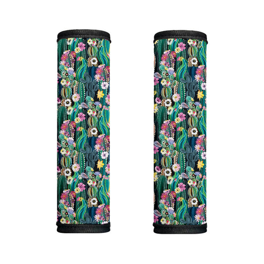 Watercolor Blooming Cactus Print Handle Covers