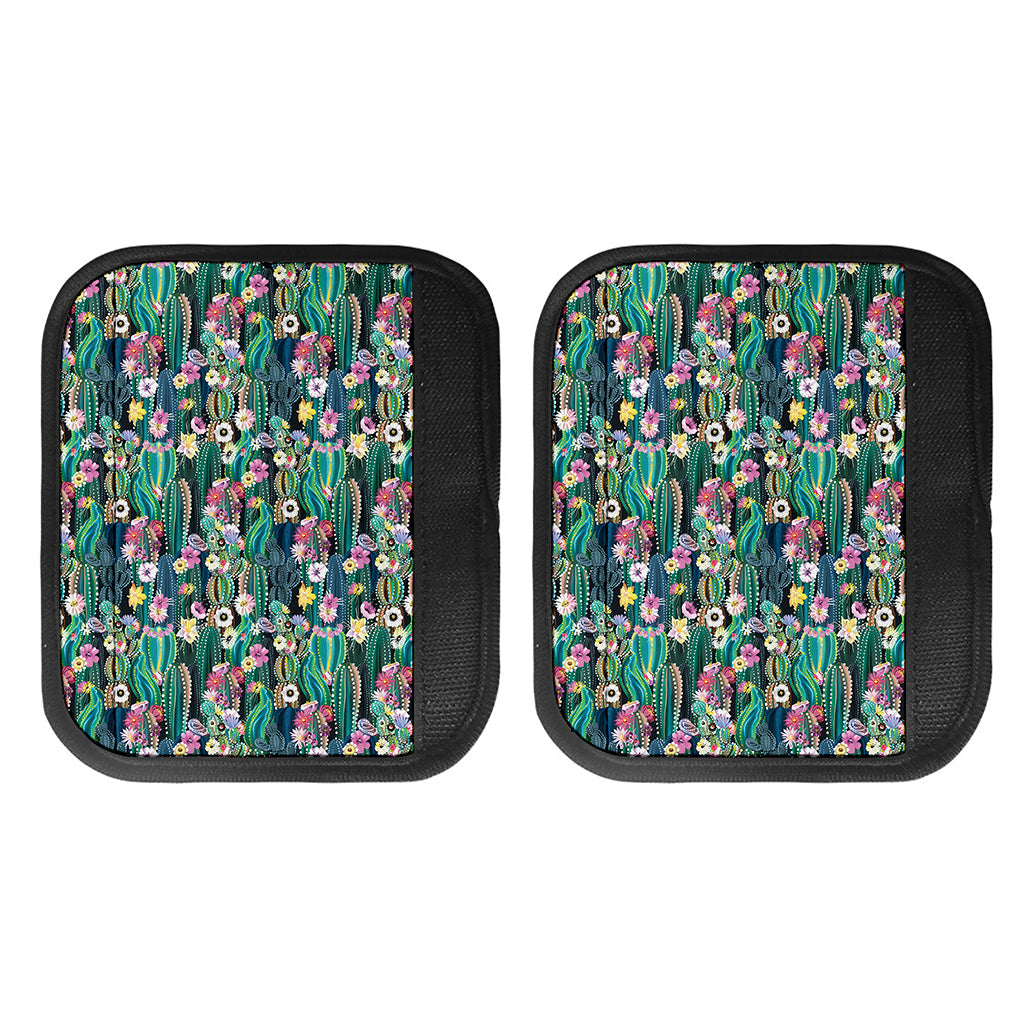 Watercolor Blooming Cactus Print Handle Covers