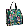 Watercolor Blooming Cactus Print Insulated Lunch Tote