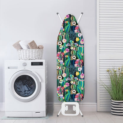 Watercolor Blooming Cactus Print Ironing Board Cover