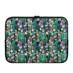 Watercolor Blooming Cactus Print Laptop Sleeve