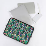 Watercolor Blooming Cactus Print Laptop Sleeve