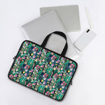 Watercolor Blooming Cactus Print Laptop Sleeve With Handle
