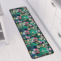 Watercolor Blooming Cactus Print Long Kitchen Mat