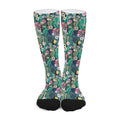 Watercolor Blooming Cactus Print Long Socks