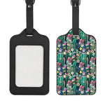 Watercolor Blooming Cactus Print Luggage Tag