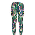 Watercolor Blooming Cactus Print Men's Leggings
