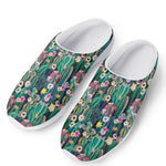 Watercolor Blooming Cactus Print Mesh Casual Shoes