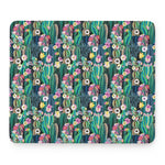 Watercolor Blooming Cactus Print Mouse Pad