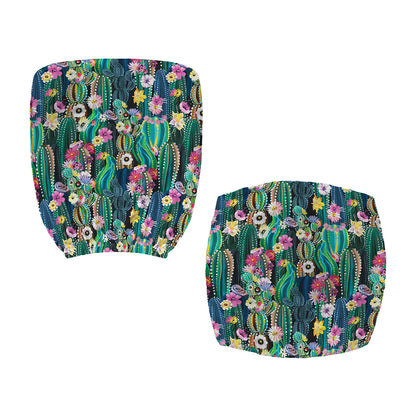 Watercolor Blooming Cactus Print Office Chair Cover