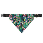 Watercolor Blooming Cactus Print Over The Collar Dog Bandana