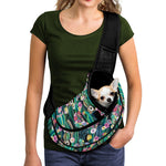 Watercolor Blooming Cactus Print Pet Sling Carrier