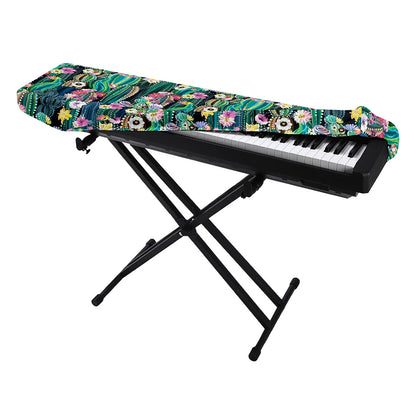 Watercolor Blooming Cactus Print Piano Keyboard Cover