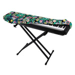 Watercolor Blooming Cactus Print Piano Keyboard Cover