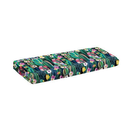 Watercolor Blooming Cactus Print Piano Keyboard Cover