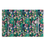 Watercolor Blooming Cactus Print Placemat