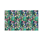 Watercolor Blooming Cactus Print Polyester Flag