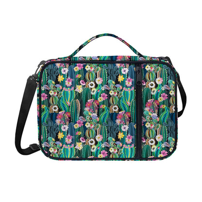 Watercolor Blooming Cactus Print Shoulder Strap Bible Bag