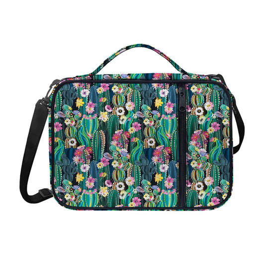 Watercolor Blooming Cactus Print Shoulder Strap Bible Bag