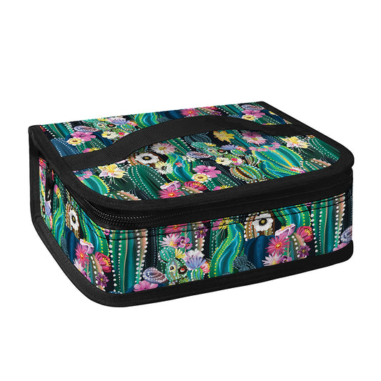 Watercolor Blooming Cactus Print Small Lunch Bag