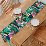 Watercolor Blooming Cactus Print Table Runner