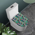 Watercolor Blooming Cactus Print Toilet Lid Cover