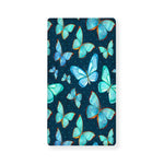 Watercolor Blue Butterfly Pattern Print Baby Crib Sheet