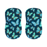 Watercolor Blue Butterfly Pattern Print Bar Stool Covers