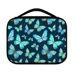 Watercolor Blue Butterfly Pattern Print Classic Bible Case