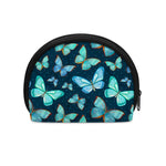 Watercolor Blue Butterfly Pattern Print Coin Purse
