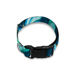 Watercolor Blue Butterfly Pattern Print Dog Collar