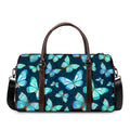 Watercolor Blue Butterfly Pattern Print Duffel Bag