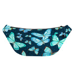 Watercolor Blue Butterfly Pattern Print Fanny Pack
