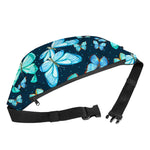 Watercolor Blue Butterfly Pattern Print Fanny Pack